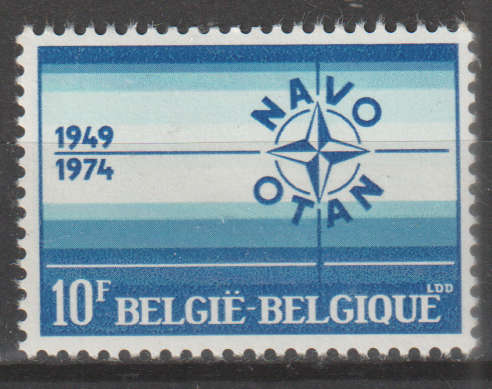 BELGIUM 1974 The 25th Anniversary of NATO UMM SG 2348