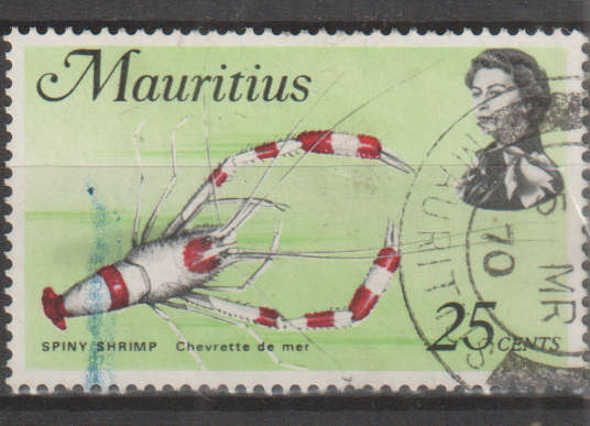 MAURITIUS 1969 Marine Life ULH SG 389