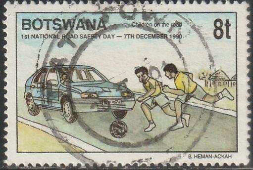 BOTSWANA 1990 The 1st National Road Safety Day ULH SG 706