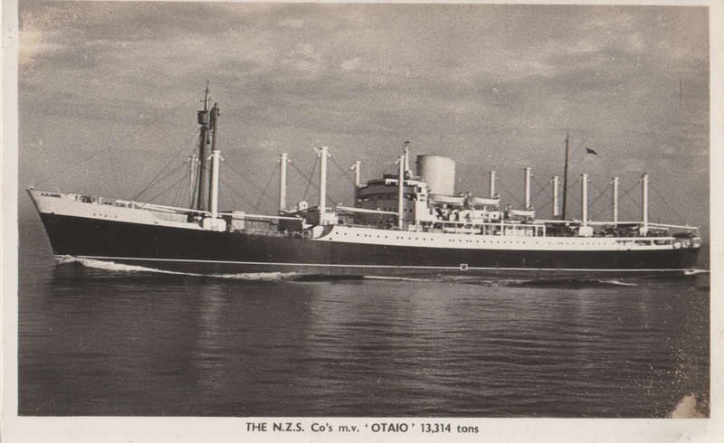 SHIPS OF THE WORLD POST CARDS MV OTAIO