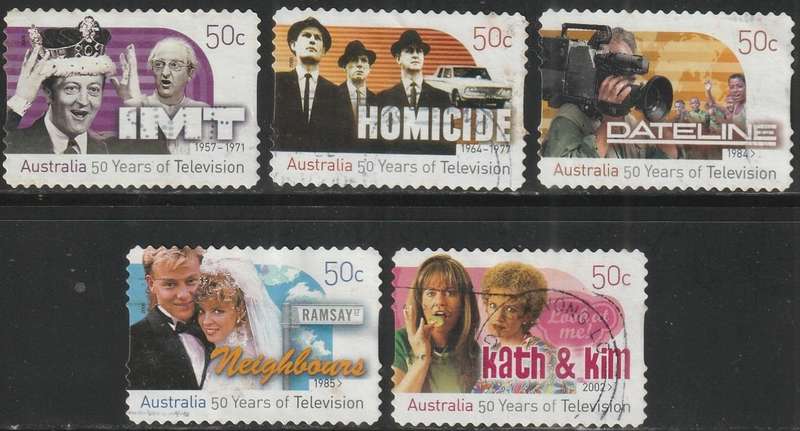 AUSTRALIA 2006 The 50th Anniversary of the Television UNH SG 2716-20