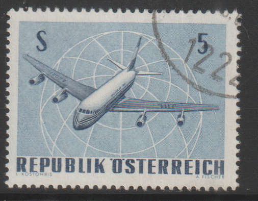 AUSTRIA 1968 Airplanes - International Airmail Exhibition (IFA) Vienna 1968 UNH SG 1523