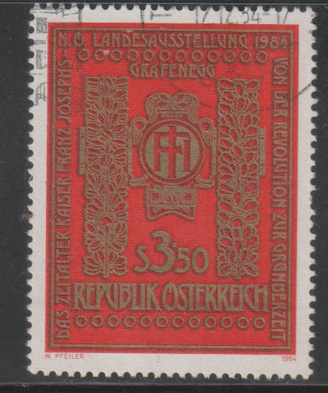 AUSTRIA 1984 Provincial Exhibition of Lower Austria - The Era of Emperor Francis Joseph UNH SG 2018