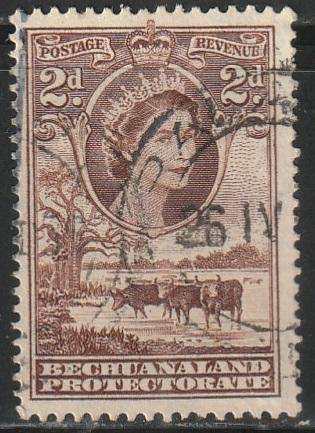 BECHUANALAND 1955 -1958 Queen Elizabeth II ULH SG 145