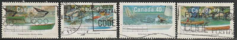 CANADA 1991 Small Craft of Canada ULH SG 1428-31