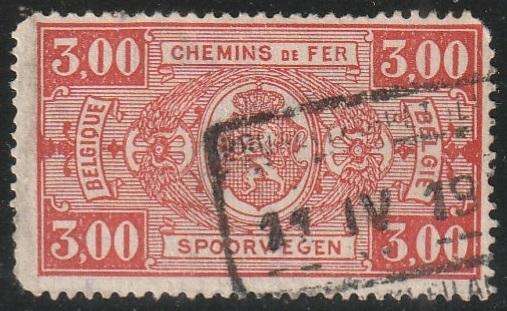 BELGIUM RAIL PARCEL STAMP ULH