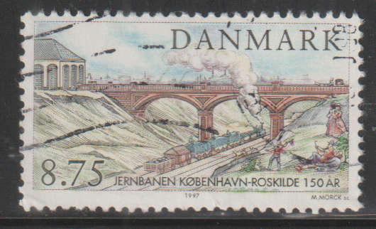 DENMARK 1997 The 150th Anniversary of the Railway Between Copenhagen and Roskilde ULH SG 1119