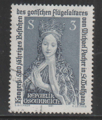 AUSTRIA 1981 The 500th Anniversary of the Gothic Winged Altar of St. Wolfgang UNH SG 1909