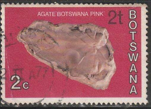 BOTSWANA 1976 Issues of 1974 Surcharged in New Currency ULH SG 368