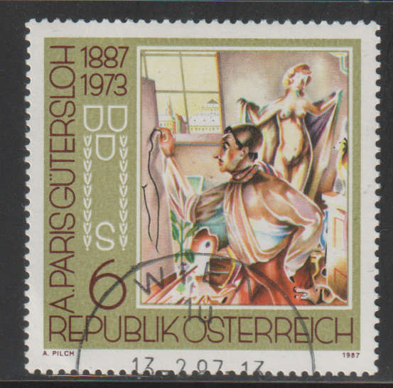 AUSTRIA 1987 The 100th Anniversary of the Birth of the Painters Anton Faistauer and AlberUNH SG 2118