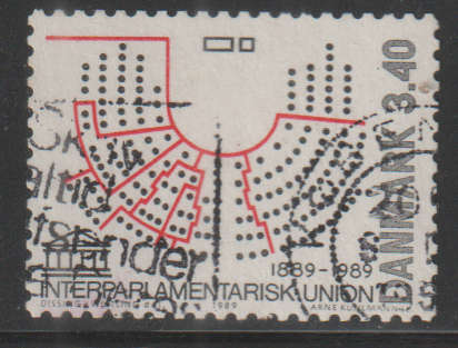 DENMARK 1989 The 100th Anniversary of the Interparliamentary Union ULH SG 888
