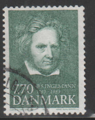 DENMARK 1989 The 200th Anniversary of the Birth of B.S. Ingemann ULH SG 890