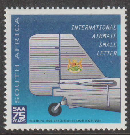 SOUTH AFRICA 12009 Airmail - The 75th Anniversary of SAA - South African Airways UMM SACC 1923