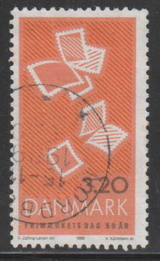 DENMARK 1989 The 50th Anniversary of Stamp Day ULH SG 894