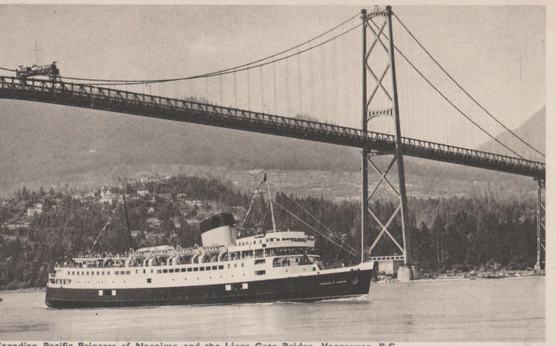 SHIPS OF THE WORLD POST CARDS PRINCESS OF NANAIMO