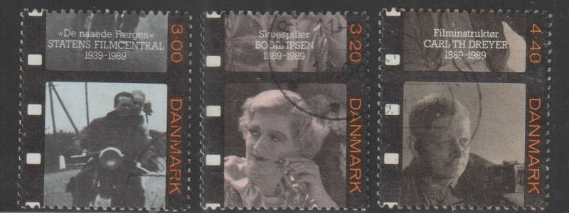 DENMARK 1989 The 50th Anniversary of Danish Film Office ULH SG 891-3