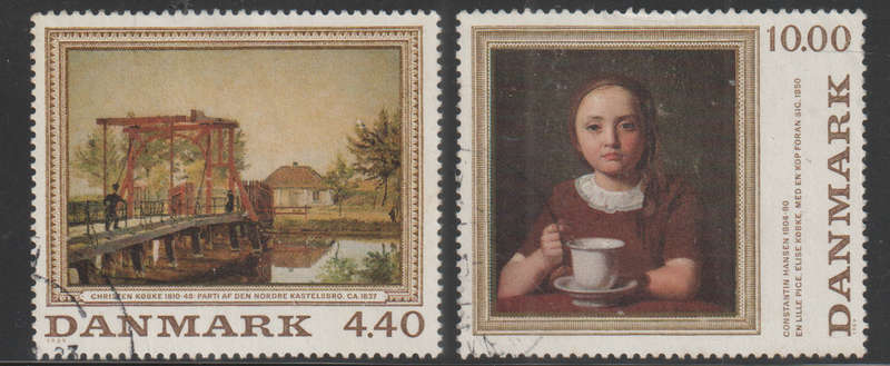 DENMARK 1989 Paintings ULH SG 895/6