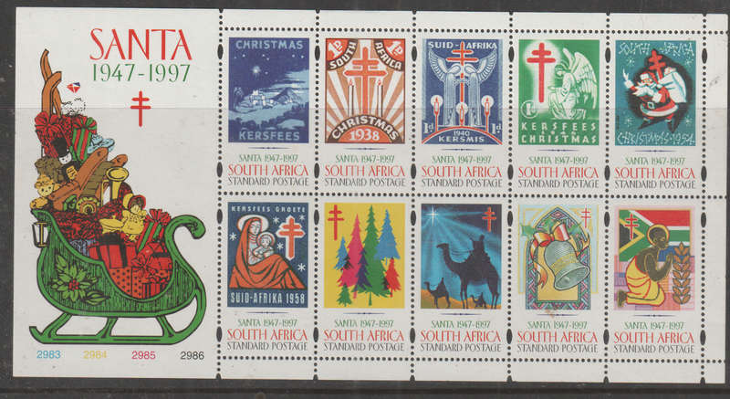 SOUTH AFRICA  1997 Christmas - The 50th Anniversary of S.A.N.T.A UMM SACC 1070-9