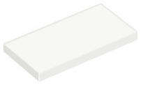 USED LEGO Tile 2 x 4 WHITE