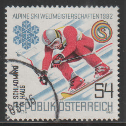 AUSTRIA 1982 World Alpine Skiing Championship UNH SG 1923