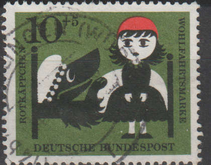 GERMANY 1960 Charity Stamps - Little Red Ridinghood ULH SG 1256