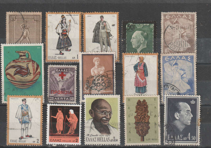GREECE SELECTION BID PER STAMP TO TAKE ALL