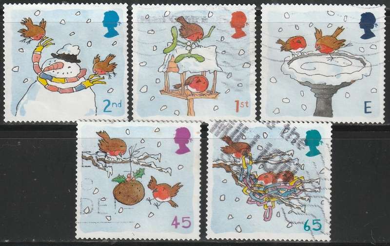 ENGLAND 2001 Christmas Stamps ULH SG 2238-42