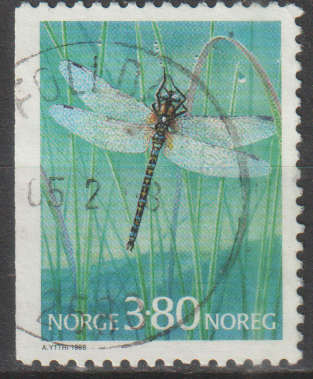 NORWAY 1998 Insects - Dragonfly and Grasshopper ULH SG 1306