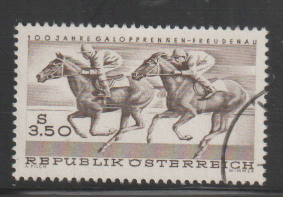 AUSTRIA 1968 Horses - The 100th Anniversary of the Freudenau Gallop Race UNH SG 1524