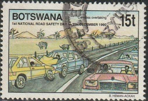 BOTSWANA 1990 The 1st National Road Safety Day ULH SG 707