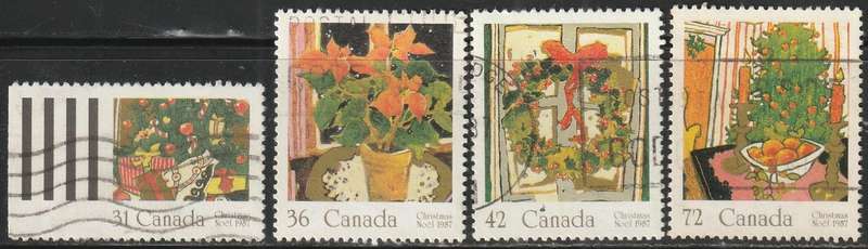 CANADA 1987 Christmas - Christmas Plants ULH SG 1254-7