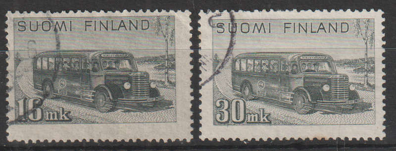 FINLAND 1946 -1947 Mail Van ULH SG 421/21A