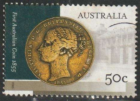 AUSTRALIA 2005 The 150th Anniversary of the First Australian Coin ULH SG 2519