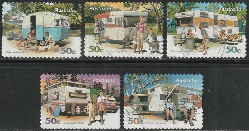 AUSTRALIA 2007 Caravanning Through the Years UNH SG 2884-8