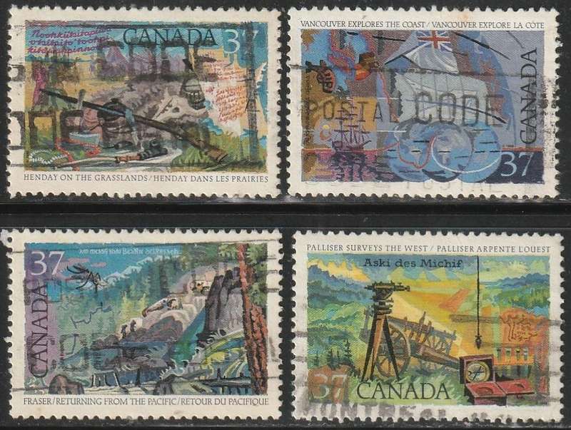 CANADA 1988 Exploration of Canada - Explorers of the West ULH SG 1285-8
