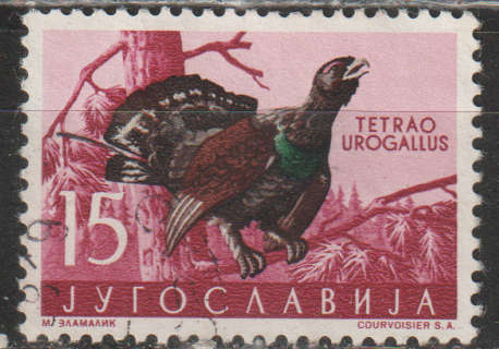 YUGOSLAVIA  1958 Local Fauna - Birds ULH  SG 880