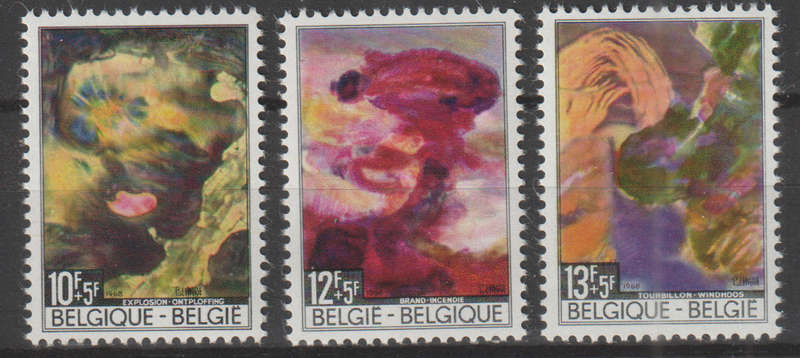 BELGIUM 1968 Catastrophe of nature UMM SG 2085-7