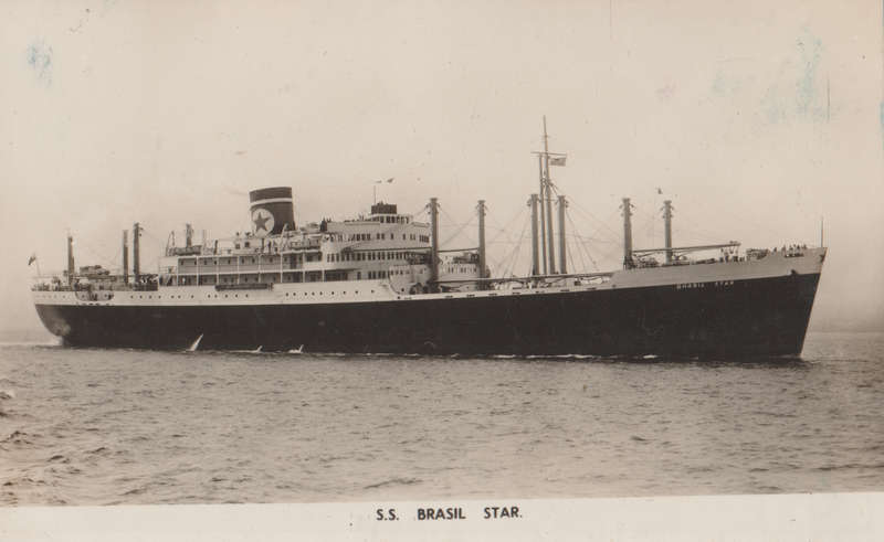 SHIPS OF THE WORLD POST CARDS BRASIL STAR