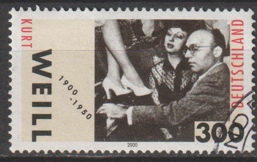 GERMANY 2000 The 100th Anniversary of the Birth of Kurt Weill, 1900-1950 ULH SG 2951