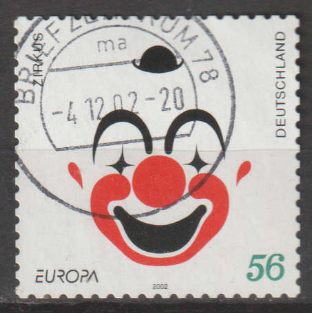 GERMANY 2002 EUROPA Stamps - The Circus ULH SG 3112
