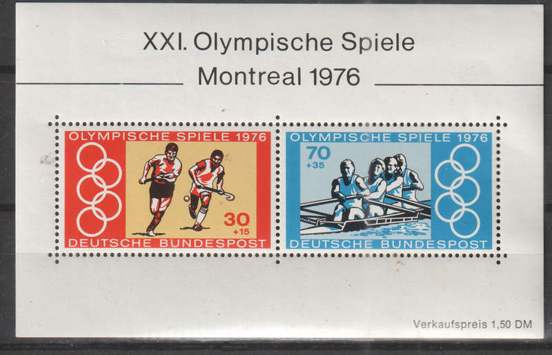 GERMANY 1976 Olympic Games - Montreal, Canada UMM SG 1781