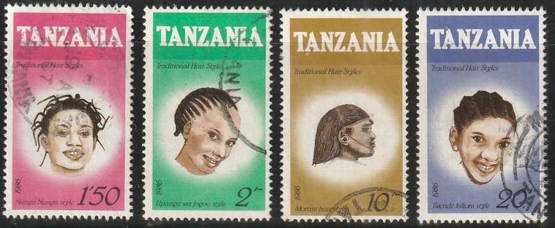 TANZANIA 1987 Hairstyles VFU SG 512-5