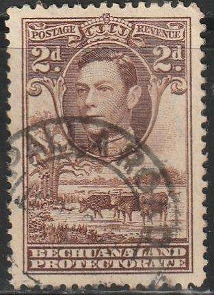 BECHUANALAND 1938 -1944 King George VI and Landscape ULH SG 121