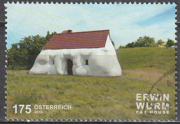 AUSTRIA 2019 Contemporary Art in Austria - Fat House by Erwin Wurm VFU SG 3550