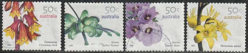 AUSTRALIA 2007 Australian Wildflowers UNH SG 2759-62