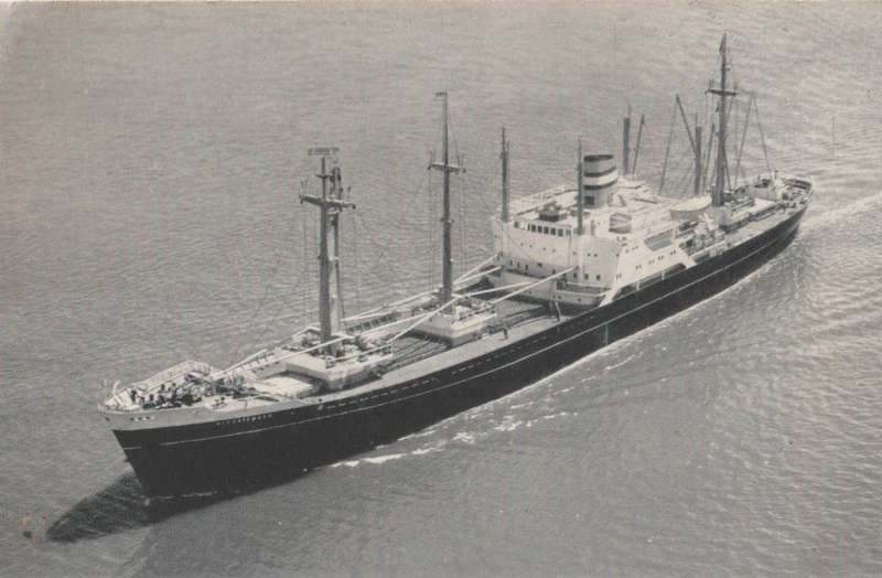 SHIPS OF THE WORLD POST CARDS MV KLOOSTERDYK