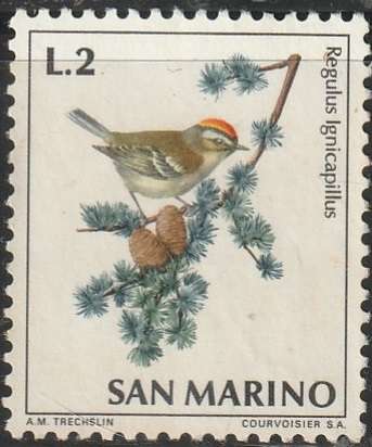 THEMATIC BIRDS SAN MARINO NO GUM