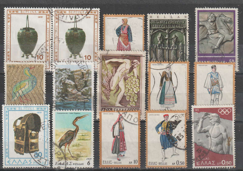 GREECE SELECTION BID PER STAMP TO TAKE ALL