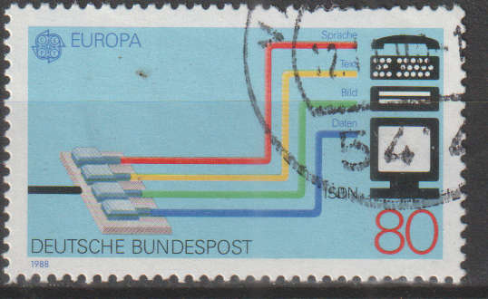 GERMANY 1988 EUROPA Stamps - Transportation and Communications ULH SG 2242