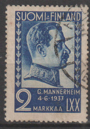 FINLAND 1937 The 70th Anniversary of the Birth of Field marshal Mannerheim ULH SG 316